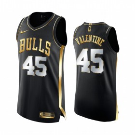 Dres Chicago Bulls Denzel Valentine 45 2020-21 Crna Golden Edition Swingman